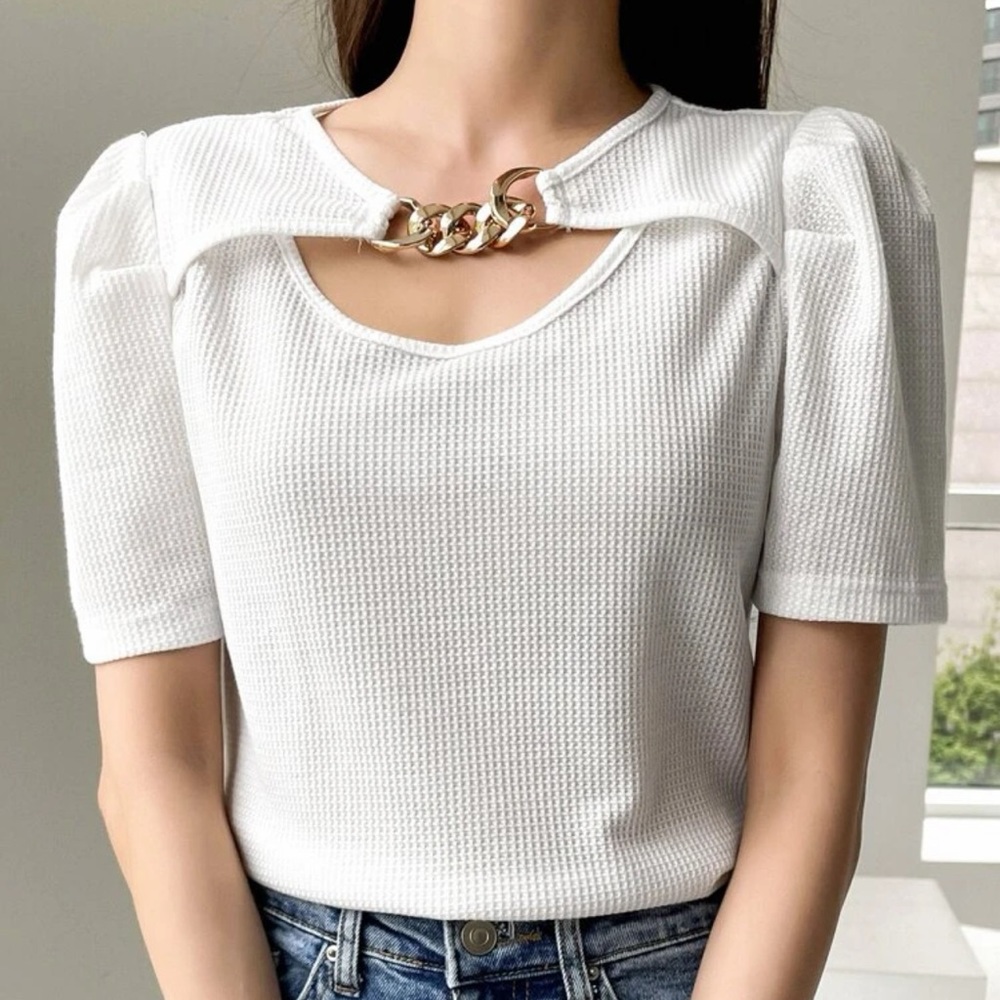 Dazy Puff sleeve tee